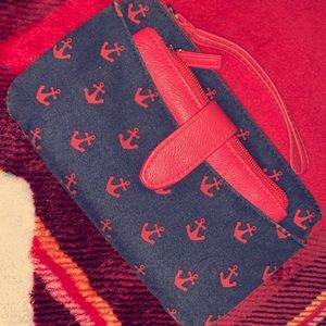 Red anchor wristlet